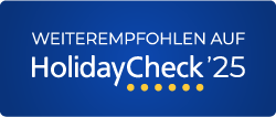 Logo HolidayCheck - Weiterempfehlung für 2025