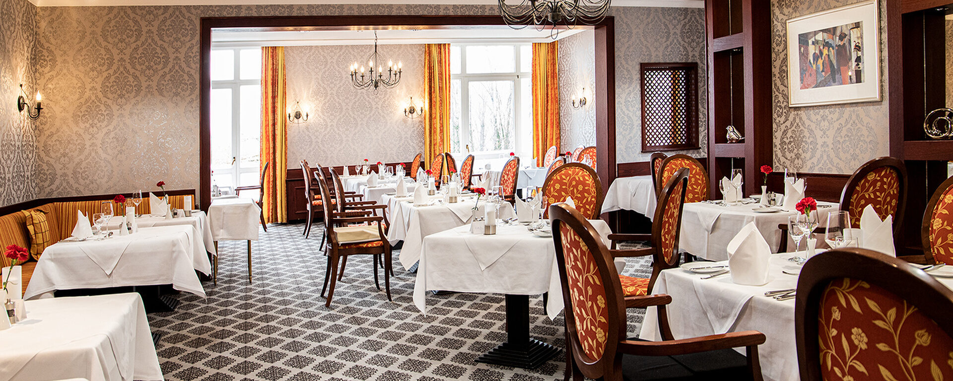 Genießen Sie im Montgolfier unser leckeren Mahlzeiten im Hotel St. Wolfgang.
